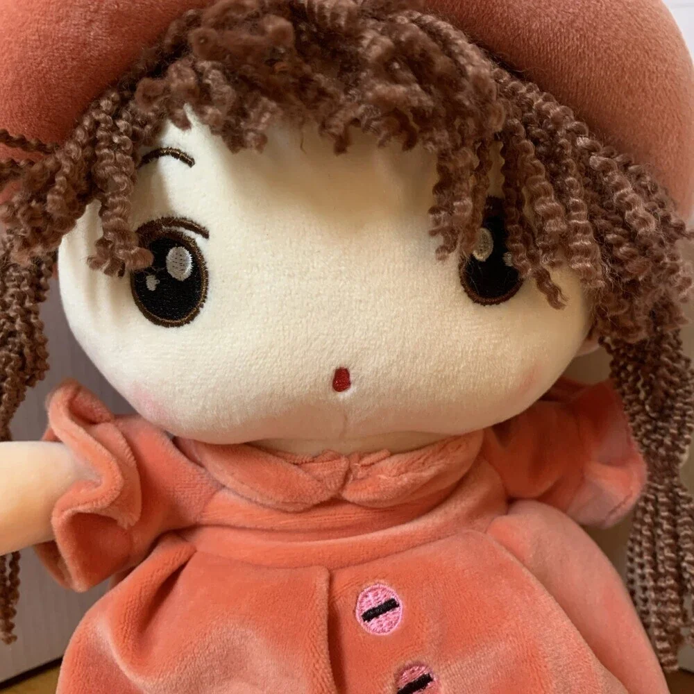 Plush Girl Baby Doll W/Clothes Extra Soft 18”